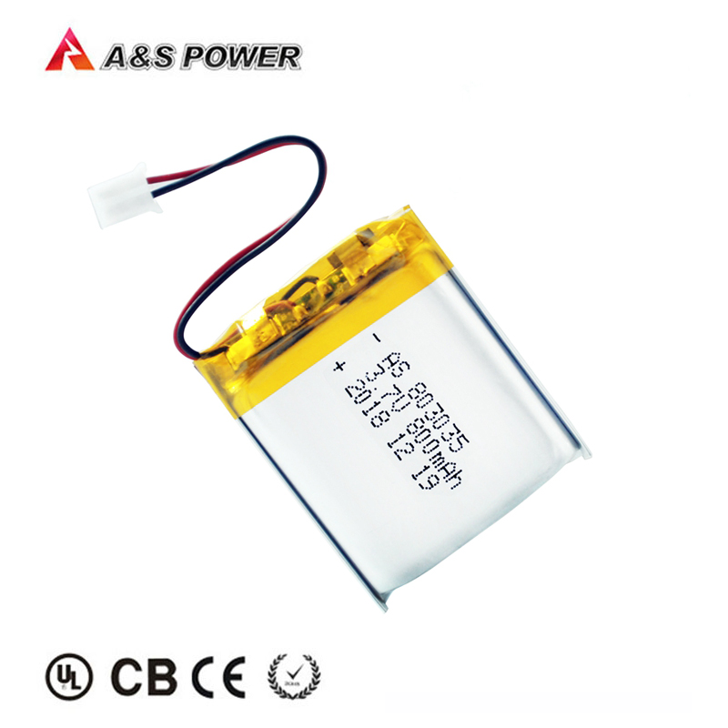 A&S Power UL/KC/UN38.3 Certified Li polymer 3.7v 800mAh AS803035 Lithium polymer battery