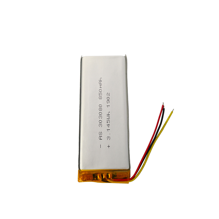 A&S Power Rechargeable 303080 3.7v 850mAh lithium polymer battery with IEC62133/UN38.3 certificates