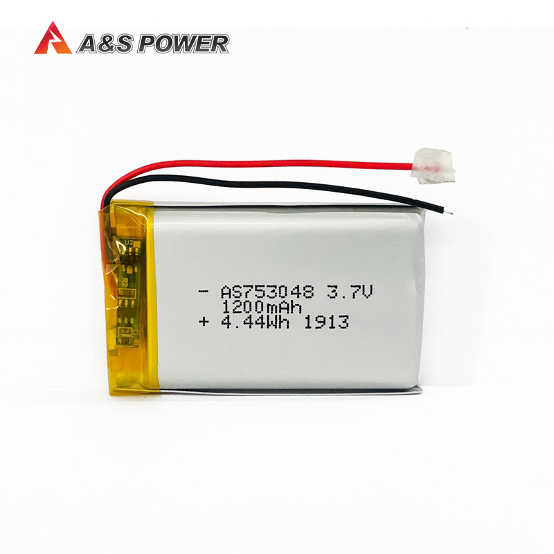 UL/KC approval 753048 3.7v 1200mah lithium polymer battery
