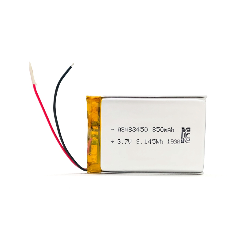 A&S Power Rechargeable 483450 3.7v 850mAh lipo battery