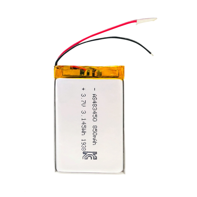 A&S Power Rechargeable 483450 3.7v 850mAh lipo battery