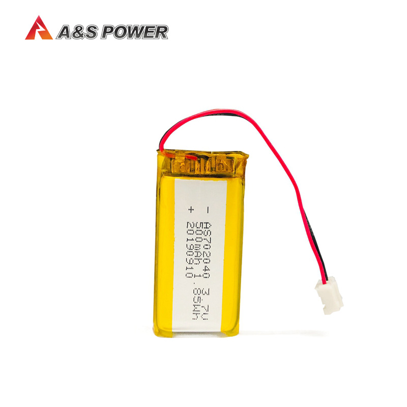 A&S Power UL/CB/KC approval 702040 3.7v 500mah lithium polymer battery