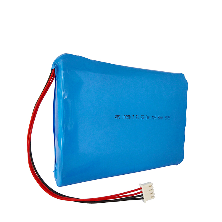 A&S Power Customized rechargeable 18650 1s10p 3.7v 33.5ah  33500mah lithium ion battery pack