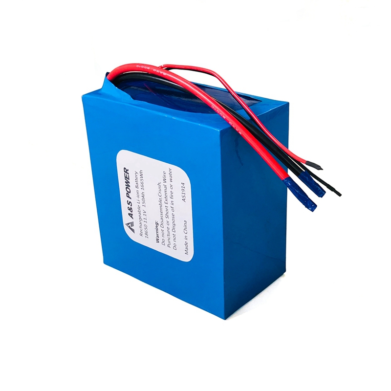 A&S Power High quality 18650 11.1v 150ah lithium ion rechargeable battery pack