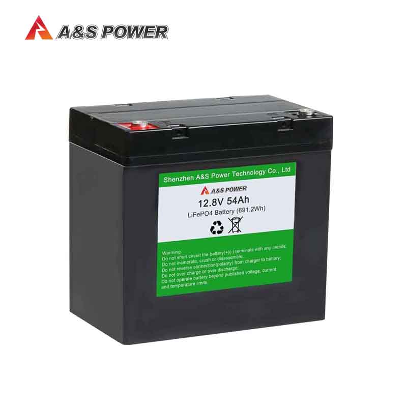 A&S Power 12v battery 32700 12.8v 54ah lifepo4 battery pack