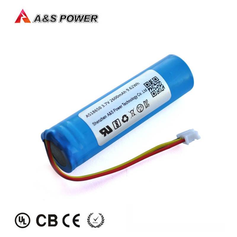  A&S Power 18650 3.7V 2600mAh lithium ion battery with UL2054/CB/KC/BIS certificate