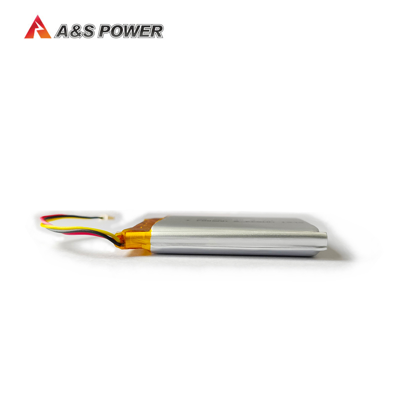 A&S Power UL1642/KC/UN38.3/WERCS approved 603040 3.7v 750mah lithium polymer battery