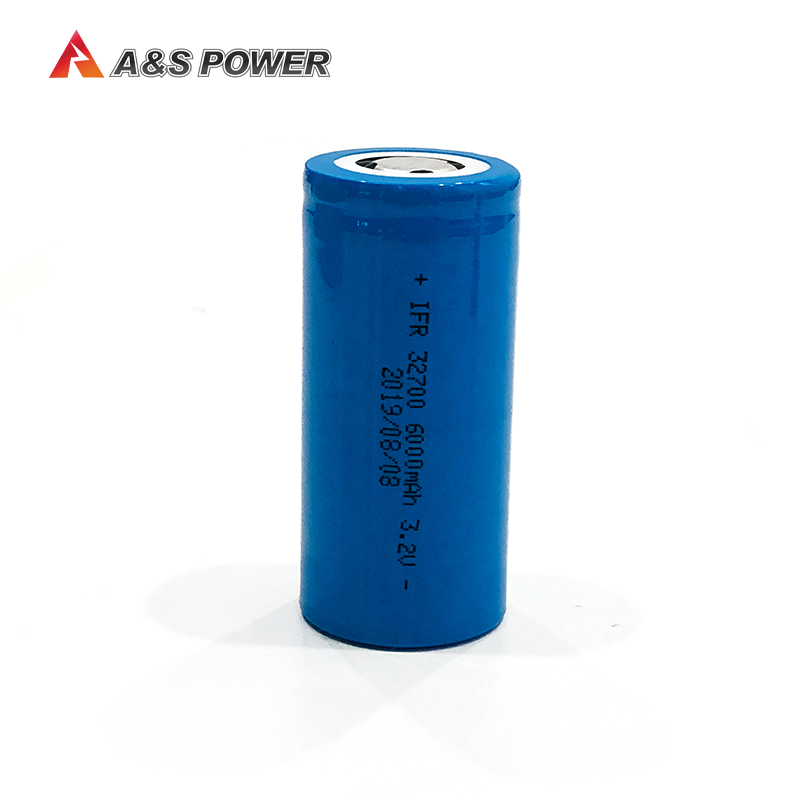A&S Power Rechargeable 32700 Lifepo4 Battery Cell 3.2v 6Ah