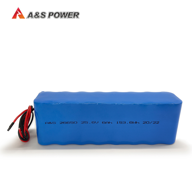  A&S Power Lifepo4 Battery Pack 25.6V 6Ah with IEC62133/UN38.3