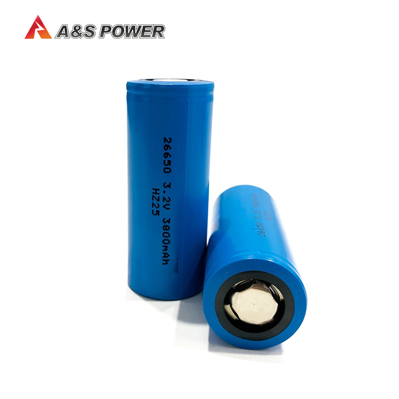 A&S Power Rechargeable 26650 Lifepo4 Battery Cell 3.2v 3800mah