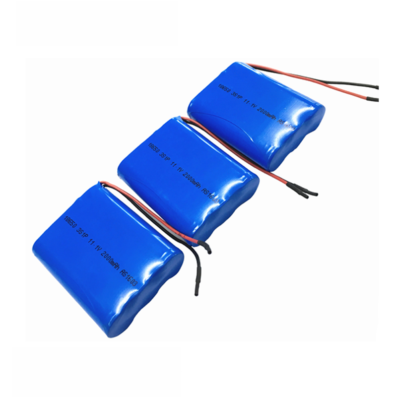 A&S Power 18650 3S1P 11.1v 2000mah lithium ion battery pack
