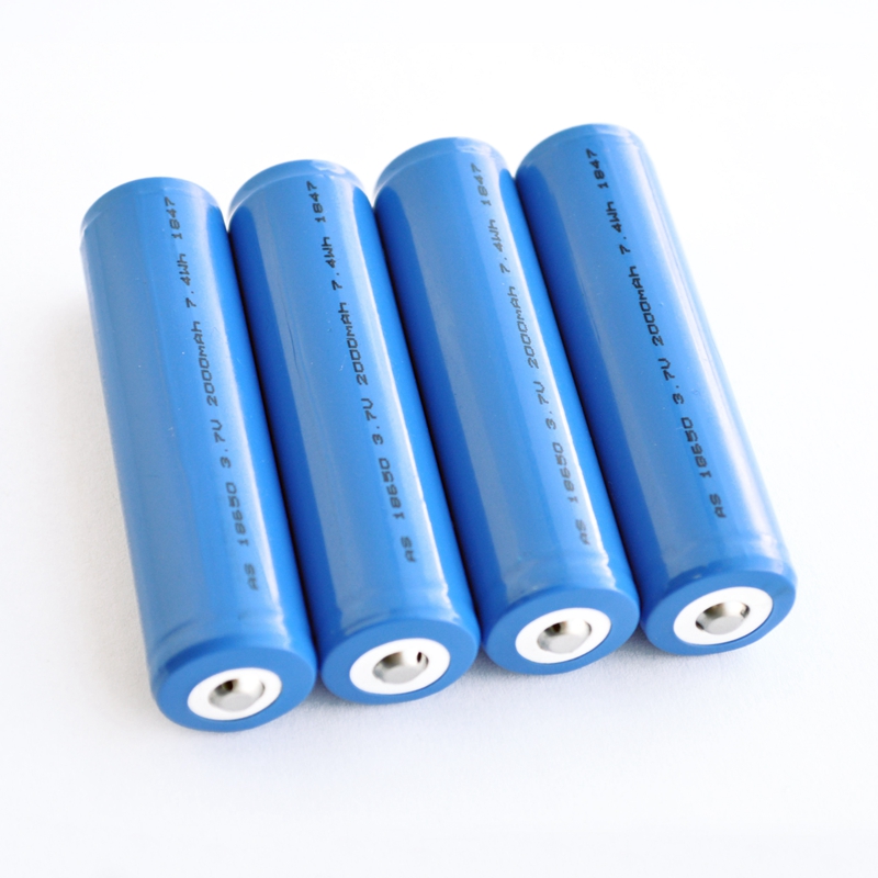 A&S Power Rechargeable 18650 3.7v 2000mah li ion battery cell