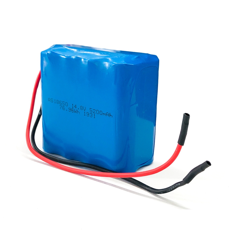 Factory 18650 4S2P battery pack 14.8v 5200mah lithium ion battery