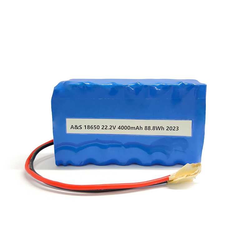 A&S Power CB/UN38.3 18650 6S2P lithium ion battery pack 22.2v 4Ah li ion battery